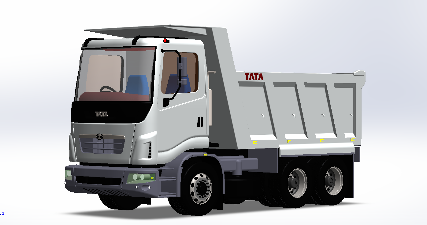 6X4自卸卡车3D图纸 Solidworks设计
